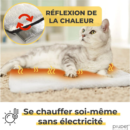 Panier Chat Coussin Auto-Chauffant 60x45cm