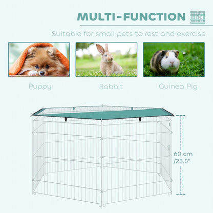 Enclos Chat 6 Panneaux et 1 Porte Ø 120 x 60 cm