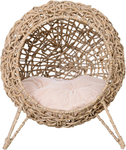 Panier Chat Coussin Ø 52 x 58H cm Coussin Moelleux Inclus