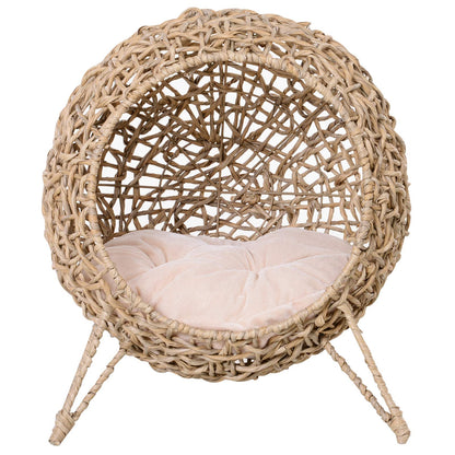 Panier Chat Coussin Ø 52 x 58H cm Coussin Moelleux Inclus
