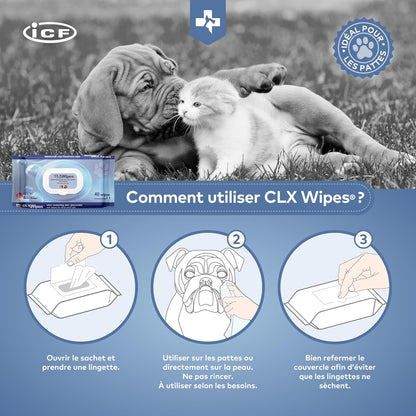 Lingettes pour Chat Assainissantes et Hydratantes x40