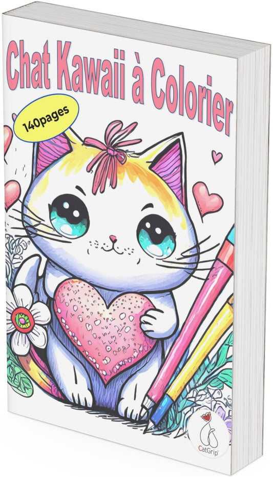 dessin chat kawaii 140pages