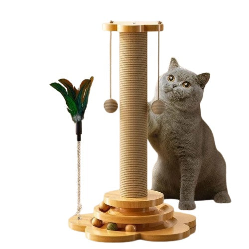 Arbre à chat griffoir Wood Tower Play 4 en 1-🐈 Catgrip🐾🥰