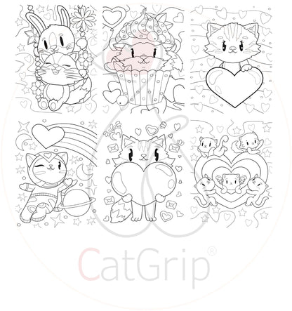 Dessin Chat Kawaii 24pages-🐈 Catgrip🐾🥰