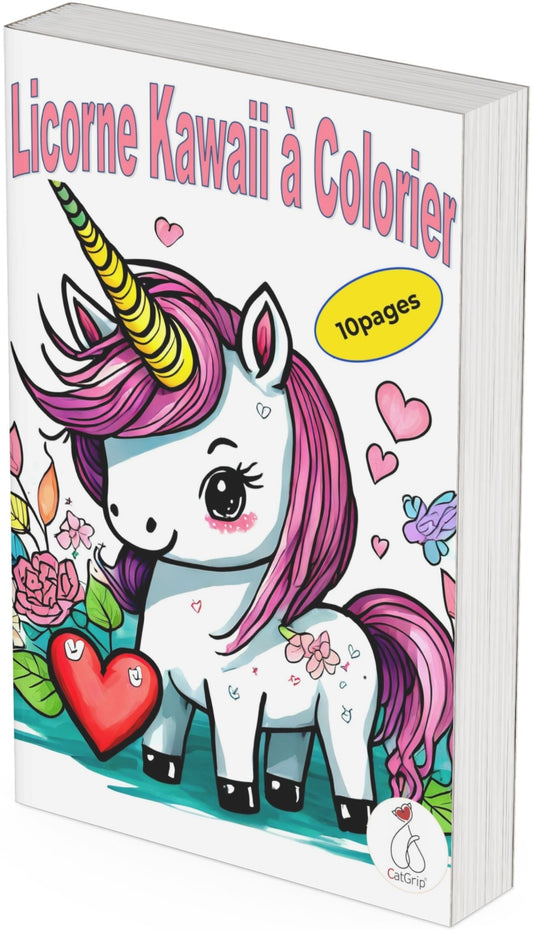 Licorne Kawaii Licorne Dessin 10pages-🐈 Catgrip🐾🥰